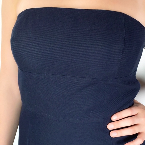 Ann Taylor navy blue strapless sheath dress - Picture 4 of 4